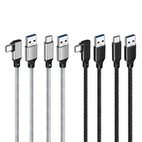 Kabel USB 3.2 Gen 2 Tipe C Teranyam 10Gbps 3A 60W Pengisian Cepat Transfer Data Cepat Berbagai Panjang 0.5M-3M
