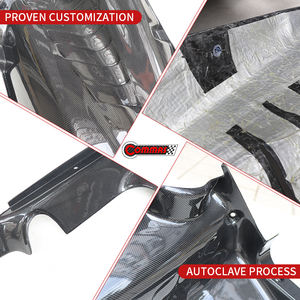 Pièces automobiles pour voitures, couvercle de compartiment moteur arrière en fibre de carbone sèche de style OEM 488 pour Ferrari 488 Spider, kit d'intérieur du compartiment moteur - Product Image 4