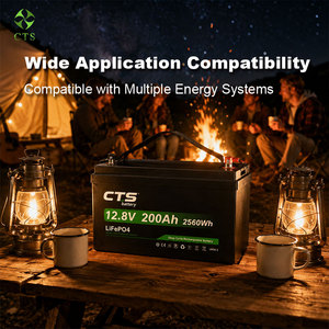 CTS 12V 24V 100Ah 200Ah LiFePO4 딥 사이클 리튬 배터리 UN38.3 인증 태양 에너지 저장용 납산 배터리 대체 OEM ODM - Product Image 3