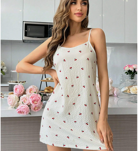 Camicia da <span class=keywords><strong>notte</strong></span> in cotone di bambù da donna carina abito da <span class=keywords><strong>notte</strong></span> in ciliegio abito da <span class=keywords><strong>notte</strong></span> in ciliegio abiti da donna di moda <span class=keywords><strong>notte</strong></span> da donna - Product Image 2