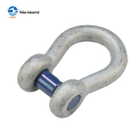Manille à arc HIDEA avec goupille à tête encastrée 1,5t à 12t, manille d'ancrage galvanisée antirouille pour levage lourd, arrimage et pêche au chalut