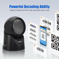 Precio competitivo Escáner de código de barras 2D Escanear 1D 2D Código QR 2D Escáner de código de barras de escritorio