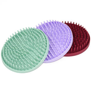 OEM ODM perlengkapan anjing Anti Gulp kerah pengumpan Diameter 180 sikat jarum kecil bentuk anjing Lick Mat - Product Image 1