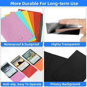 Y Y Card Sleeves 66*91mm Matte Finish Card Cover Penny Clear Inner Sleeves High <b>Protector</b> for TCG Perfect Fit Trading Card - Product Image 2