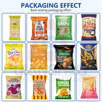 Machine d'emballage verticale multifonctionnelle pour snacks, pop-corn et chips de 150g, avec pesage et scellage, OEM acceptable