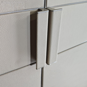 Leather Wrapped T-Shaped Cabinet Handle Color-Matched Embedded Pull for Wardrobe Drawer &amp; Cabinet <strong>Doors</strong> - Product Image 2