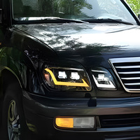 Ensemble de phares LED KGKB pour Lexus LX LX470 1998-2007 6000K avec clignotants séquentiels, mise à niveau Plug & Play