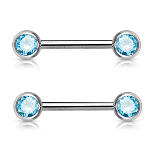 In acciaio inossidabile 14G doppio gioiello Nipple anelli bilanciere Body <span class=keywords><strong>Piercing</strong></span> <span class=keywords><strong>gioielli</strong></span> - Product Image 3