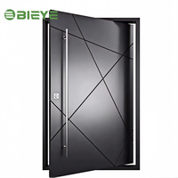 Puerta Pivotante de Eje Desplazado a Medida, con Giro Suave de 180 Grados, Panel Antideformación, Puerta de Entrada Principal para Villa