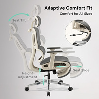 Mobilier de bureau Chaise de bureau ergonomique pivotante de luxe pour ordinateur à hauteur réglable avec appui-tête