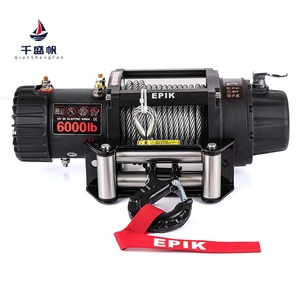 QSF 12V 6000lbs Car Self <strong>Rescue</strong> Wire Rope Electric Winch Modification and Lifting Winch Small Crane Trailer Electric <strong>Hoist</strong> - Product Image 4