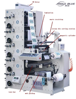 Máquina de impresión flexográfica UV industrial para etiquetas Premium con sistema de control completamente automático