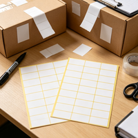 Papier autocollant mat de qualité supérieure, format A4 (210x297mm), pour impression jet d'encre, autocollants nominatifs, notes, étiquettes.