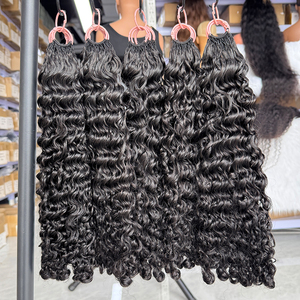 Cabello humano rizado birmano negro natural, textura suave y rizada para trenzas de ganchillo estilo bohemio. - Product Image 5