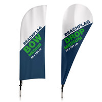 Drapeau personnalisé Classe Mode Impression Bannières Polyester Usine Plume Drapeau Extérieur Suspendu Bannière Promotion Flex Bannière Stand