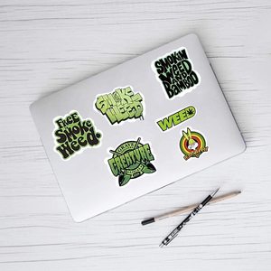 สติกเกอร์ตกแต่งรูปการ์ตูนโรงงานสีเขียว INS สติกเกอร์ตกแต่งแล็ปท็อป iPad สติกเกอร์กันน้ำ - Product Image 6