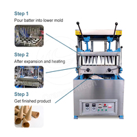 ORME Pizza industrielle en spirale Machine automatique personnalisée pour façonner les cornets de crème glacée gaufres comestibles Machine de fabrication de gaufrettes Inde