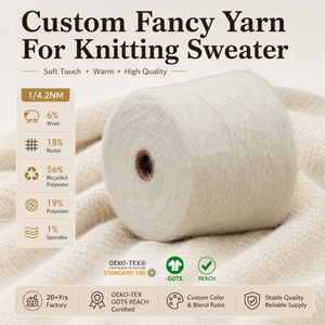 Fornitore Premium di Filati di <span class=keywords><strong>Lana</strong></span> 1/4.2NM, Filato Fantasia a Pelo Lungo, Morbido e Soffice, Misto Alpaca per Maglieria di Alta Gamma, Vendita all'Ingrosso - Product Image 1