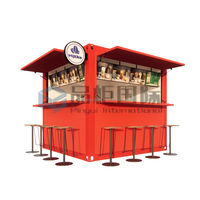 10ft Fast Food Street Drive Conteneur Préfabriqué Café Kiosque Préfabriqué Conteneur Bar Home Office Home Bar Extérieur