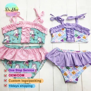 Traje de baño de estilo de moda para niñas pequeñas, ropa de hermana personalizada para niños, traje de baño para bebés para verano UPF50 + - Product Image 3