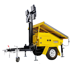 400-1000W 하이브리드 솔라 라이트 타워 디젤 또는 가솔린 발전기 백업 전력 - Product Image 5