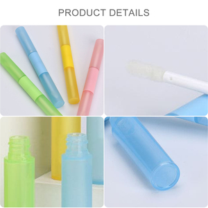 Envases Cosméticos Reciclables de PETG con Doble Cepillo y Logotipo Personalizado, Tubo Vacío para Aceite Labial, Exfoliante, Brillo Labial y Lápiz Labial - Product Image 2