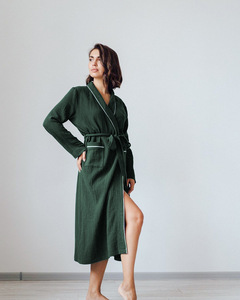 Batas de Spa para Mujer, Kimono, Batas de Baño para Mujer, Pijamas de Algodón Puro, Cómodas para el Hogar - Product Image 4