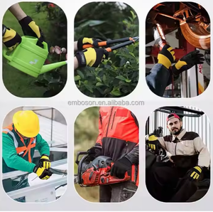 Gants <span class=keywords><strong>de</strong></span> mécanicien à doigts complets résistants à l'usure, en PU, compatibles avec les écrans tactiles, antidérapants, pour l'escalade, le sport, le cyclisme, l'entraînement, la descente - Product Image 6