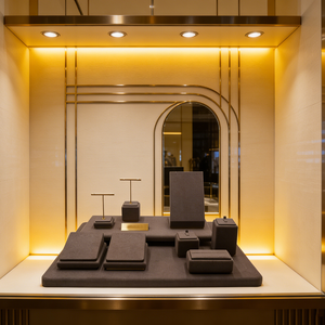 Custom Jewelry Display Props <b>Ring</b> <b>Necklace</b> Earrings Bracelet Racks Jewelry Display Stand Set - Product Image 2