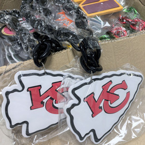 Nouveautés Collier en EVA imprimé en 3D avec logo sportif des Houston Texans, design animal en résine acrylique Lucite, portable - Product Image 4