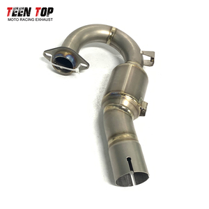 <span class=keywords><strong>2021</strong></span> + KX250 4 temps tuyau d'échappement avant Motocross Tube d'échappement tuyau 45MM alliage de titane - Product Image 2