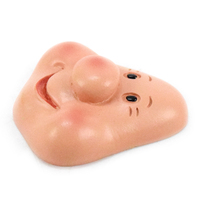 Tête de poupée de Noël personnalisée à faire soi-même, tête de Père Noël amusante, accessoires en résine à dos plat, artisanat, visage pour les gnomes de Noël