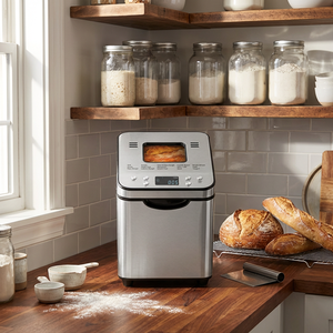 SOHEF Machine à <span class=keywords><strong>pain</strong></span> artisanale moderne : redonne vie à la levure naturelle et aux recettes traditionnelles grâce à un moteur DC <span class=keywords><strong>de</strong></span> précision <span class=keywords><strong>pour</strong></span> les passionnés <span class=keywords><strong>de</strong></span> <span class=keywords><strong>pain</strong></span> – 3 types <span class=keywords><strong>de</strong></span> croûtes - Product Image 1