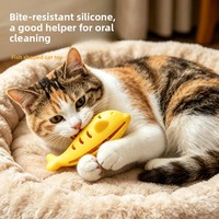 Mainan Pengumpan Lambat Silikon untuk Kucing, Dispenser Camilan Tahan Gigitan, Mainan Puzzle Interaktif untuk Kucing & Anak Kucing di Dalam Ruangan
