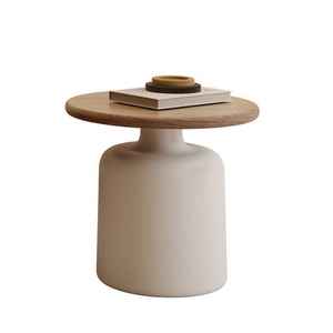 Arrivée Tables basses modernes en bois de couleur naturelle <span class=keywords><strong>Table</strong></span> basse ronde Byron Ensemble de tables basses en bois de chêne moderne - Product Image 3