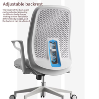 Yazhi Lobby Moderne Tournant Ergonomique Sagely Bureau de Visite 2 Levier Tissu Côtelé Durable Glide Chaise EU Entrepôt