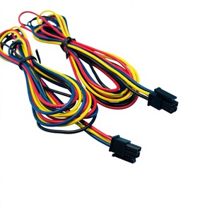 YKT 4ピン 3mm 2ピン アンプ用メスアダプターコネクタ ハロゲンフリー錫メッキ銅ケーブル 工業機械用（ワイヤーハーネスケーブル） - Product Image 1