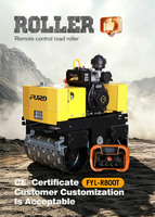 FYL-R800T Compacteur routier vibrant à double tambour, entièrement hydraulique, autoporté, pour le compactage du sol, mini-rouleau compresseur