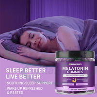 Gummies pour le sommeil SPL sans mélatonine, compléments végétaliens en gommes, OEM, naturels, 5 mg, 10 mg, GABA, L-théanine, mélatonine