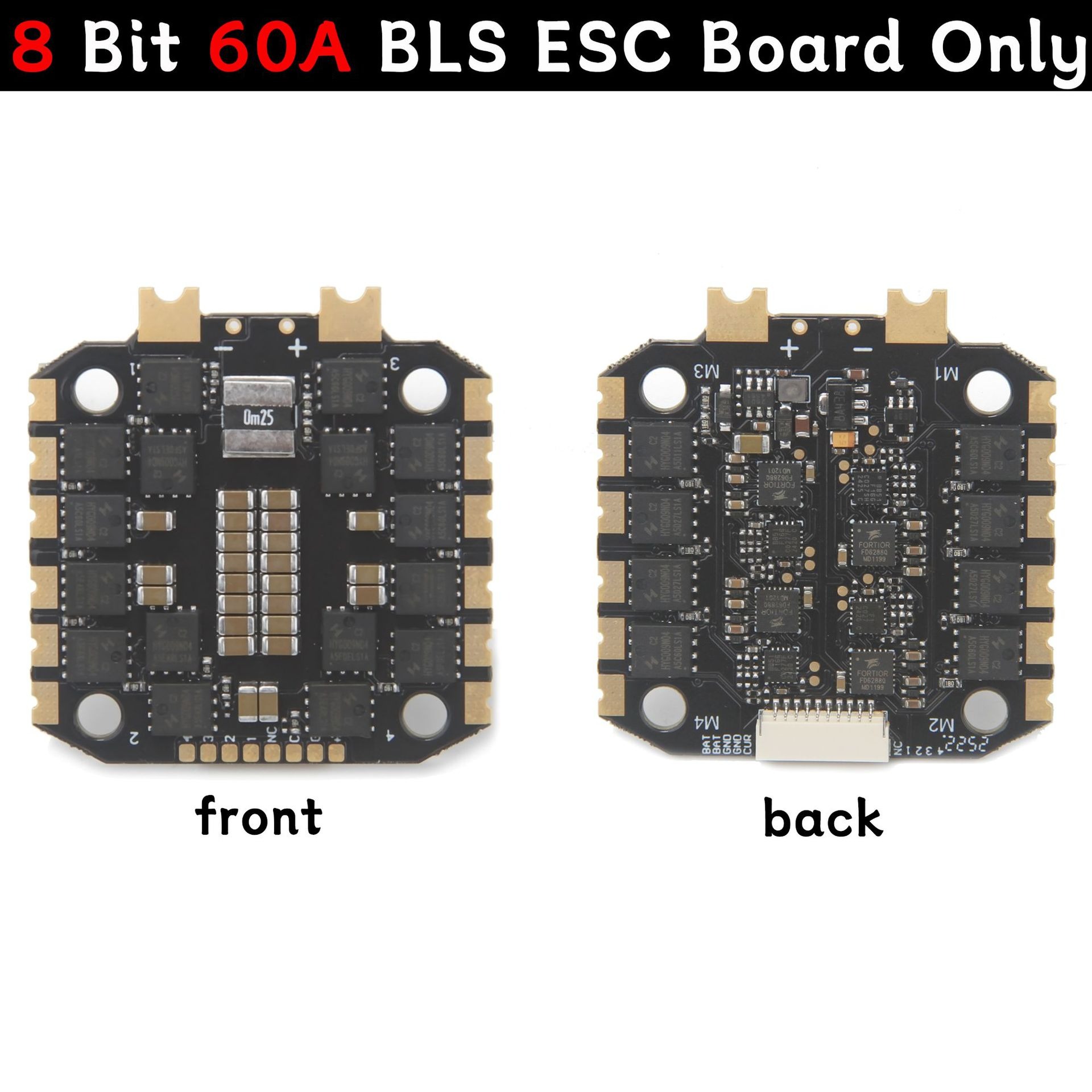 Solo placa ESC BLS de 8 bits y 60 A