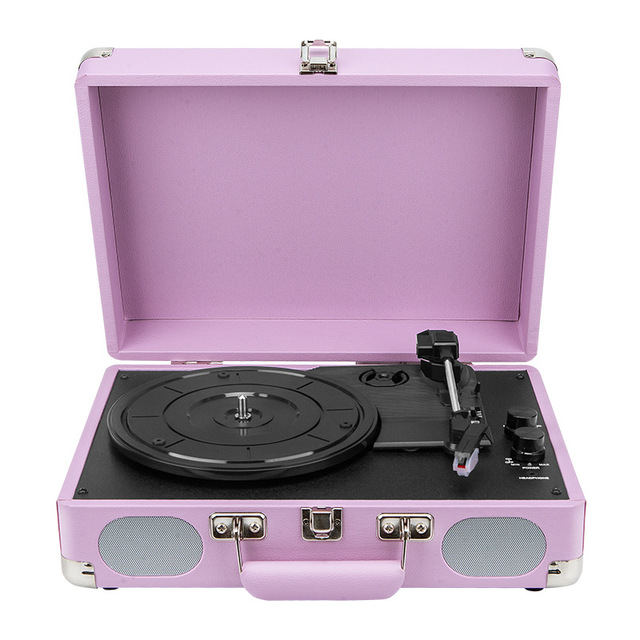 Winait M2101 Wooden Vinyl Record Player with BT Wireless MP3 Music Player