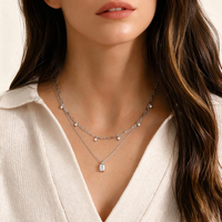 Diamants certifiés IGI Diamant de forme rayonnante Madonna White Lab Grown Dimoand Collier pendentif en or pour femme