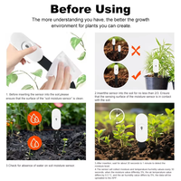 Testeur d'humidité du sol Tuya ZigBee, hygromètre pour la ferme, la pelouse, les plantes, les fleurs, capteur de surveillance, contrôle par application