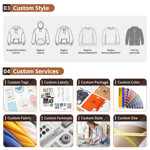 เสื้อฮู้ดดี้ผ้าฝ้ายฟอกสีสไตล์วินเทจแบบทำเก่าพิเศษสำหรับผู้ชายจากผู้ผลิต - Product Image 3