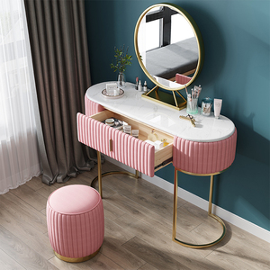 Design moderno a specchio spogliatoio tavolo <span class=keywords><strong>trucco</strong></span> con specchio set per la vendita di prezzi di fabbrica - Product Image 2