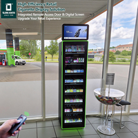Présentoir à cigarettes intelligent à LED de conception originale Satom, présentoir à cigarettes avec porte à déverrouillage à distance