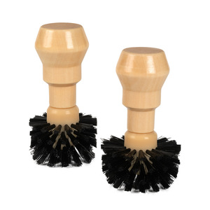 Brosse de nettoyage pour porte-filtre à café, design minimaliste en bois massif, pour l'entretien du filtre de la machine à café - Product Image 5