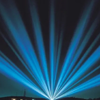 Faisceau de tête de mouvement étanche pour l'extérieur Laser Sky Rose Lamp Multi Color Beam Special Effect