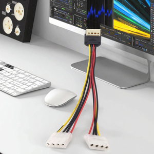 Adaptateur de câble de disque dur <span class=keywords><strong>SATA</strong></span> mâle à 4 broches <span class=keywords><strong>Molex</strong></span> 2 femelle IDE HDD