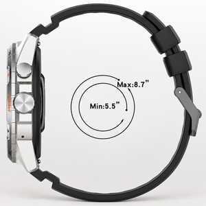 Cinturino Morbido in Silicone da 24mm per Ticwatch Atlas Pro 5 ed Enduro Armored, Dieci Colori con Fibbia a Perno - Product Image 3